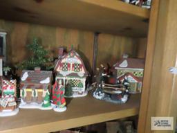 Department 56 village pieces with accessories