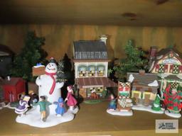 Department 56 village pieces with accessories