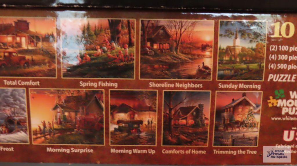 Shelf of puzzles