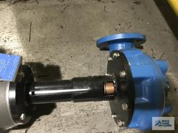 BALDOR 10 HP MOTOR WITH PUMP AND MOUNTING PLATE