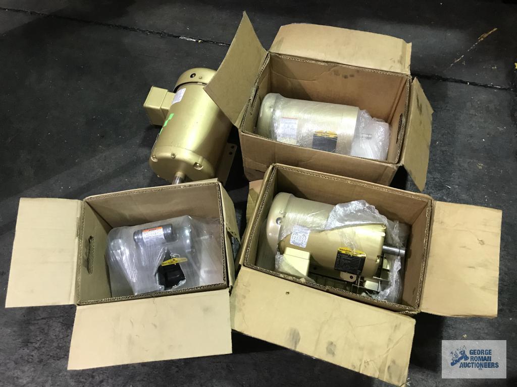 (4) BALDOR MOTORS, NEW