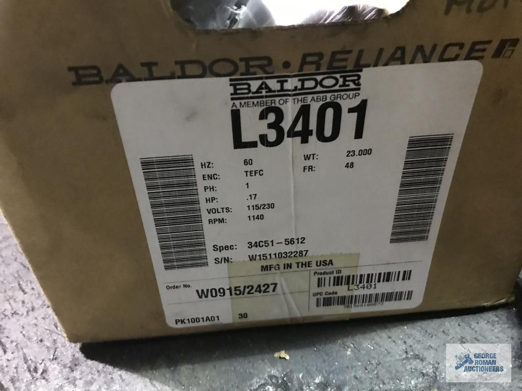 (4) BALDOR MOTORS, NEW