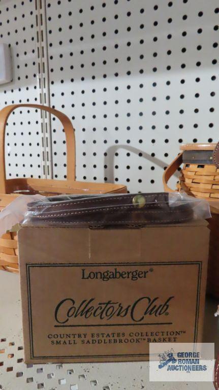 Longaberger Country Estates Collection 2000 saddlebrook basket and Collectors Club charter member