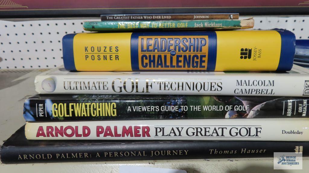 Golf books and toilet golf game