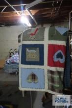 Pottery Barn Kids teddy bear themed quilt, approximate size 68x86