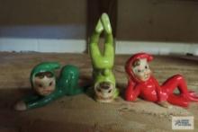 Vintage elf figurines made in Japan