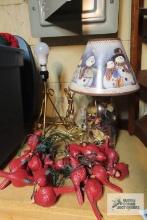 Decorative jar, lamps, Cardinal lights, and other lamp