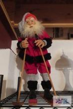 Santa on skis