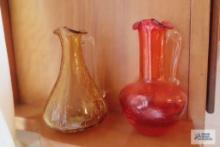 Crackle...glass vases
