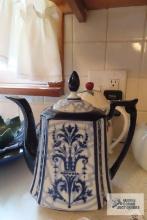 Bombay blue and white teapot