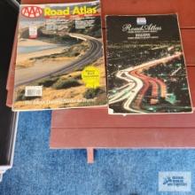 Two road atlases