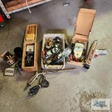 Lot of automotive testers and two jaw puller