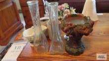 Lot of assorted vases and etc