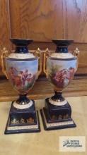 Czechoslovakian victorian style urns