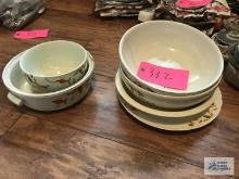 6 PIECES OF HALL BOWLS AND DISHES