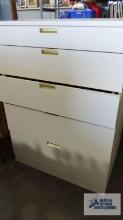 Heavy chest of drawers with formica finish