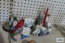 Lot of Christmas figurines and etc
