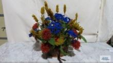 Handmade small beaded floral arrangements