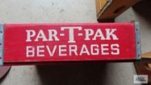 Vintage Par-T-Pak beverages wooden crate