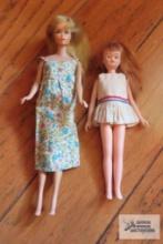 1968 Midge Barbie doll and other doll