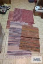 assorted throw rugs
