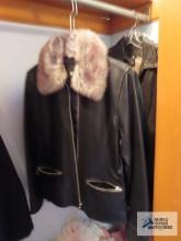 Two Leather jackets size small