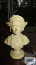 C. Colombo bust, made in Italy. Has chip on eyebrow.