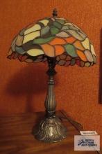 Leaded glass reproduction lamp