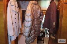 Sebby rain coat, size medium. Talbots...jacket, size...medium. E. Studio jacket, size large.