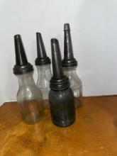 Antique Glass Oil Jars