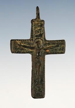 1 1/2" Trade Cross in good condition. Recoverd at the Townley Reed Site in Geneva, New York.