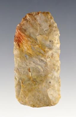 2 3/16" Paleo Square Knife made from Coshocton Flint. Found in Licking Co., Ohio. Ex. Dilley.