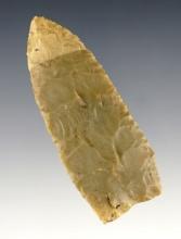 2 3/4" Paleo Lanceolate with excellent grinding to the lower edges. Found in Northwest Ohio.