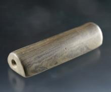 Pictured! 3 1/2" Bar Amulet that is uniquely grooved - Whitley Co., Indiana. Ex. Cameron Parks.