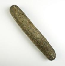 11 1/2" Roller Pestle found in Defiance Co., Ohio. Made from nicely patinated Hardstone.