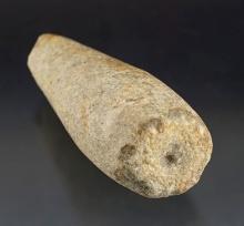 4 1/8" long Hardstone Pipe Preform found in Hardin Co., Ohio. Ex. Mumaw collection.