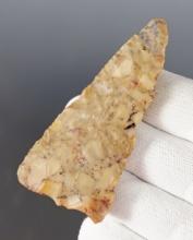 2 3/4" Agate Knife found by R. D. Mudge (1628), Black Rock Desert, Humboldt Co., Nevada.