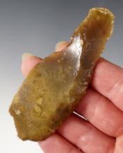 3 1/2" Uniface Knife found in Kay Co., Oklahoma near Kaw Lake. Glossy high-grade material.