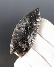 2 9/16” Humboldt Obsidian. Warner Valley, Lake Co., Oregon. Rogers COA.