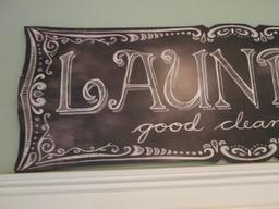 "Laundry good clean fun" Wall Plaque