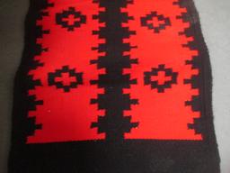Red & Black Mexican Rug