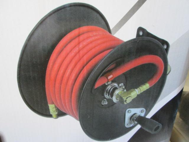 New Old Stock Central Pneumatic Air Hose Reel with 30' Hose