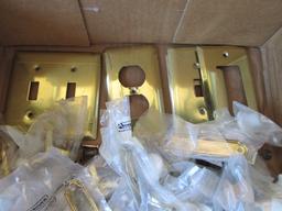 Brass Switch Plate Covers, Various Styles of Cabinet Hardware and Wood Coralbells