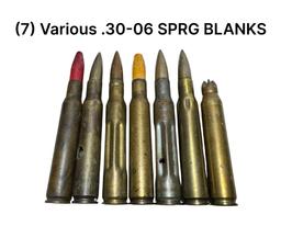 (7) .30-06 SPRG. - Various Blanks (See Photos)