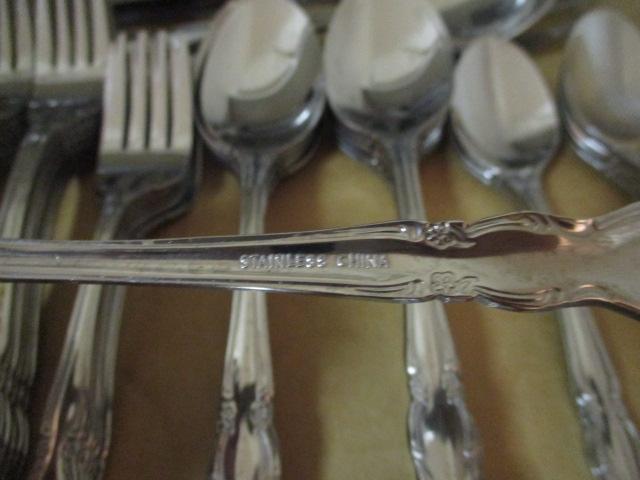 Set of 48 Stainless Flatware