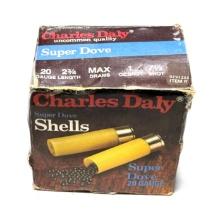 25 Shotshells of 20 GA. 2-3/4" 7.5 Shot Charles Daly Super Dove Shotgun Ammunition