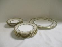Minton 'Aragon' China 11" Plate, 6 1/2" Plates, 5 1/2" Saucers