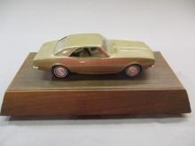 1967 Chevrolet Camaro SS Mounted on Transistor Radio Wooden Box - Works