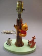 1960's/70's Winnie The Pooh Lamp 11"