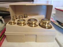Ohaus Model 260 Troy Ounce Weight Set for Weighing Precious Metals in Storage Case